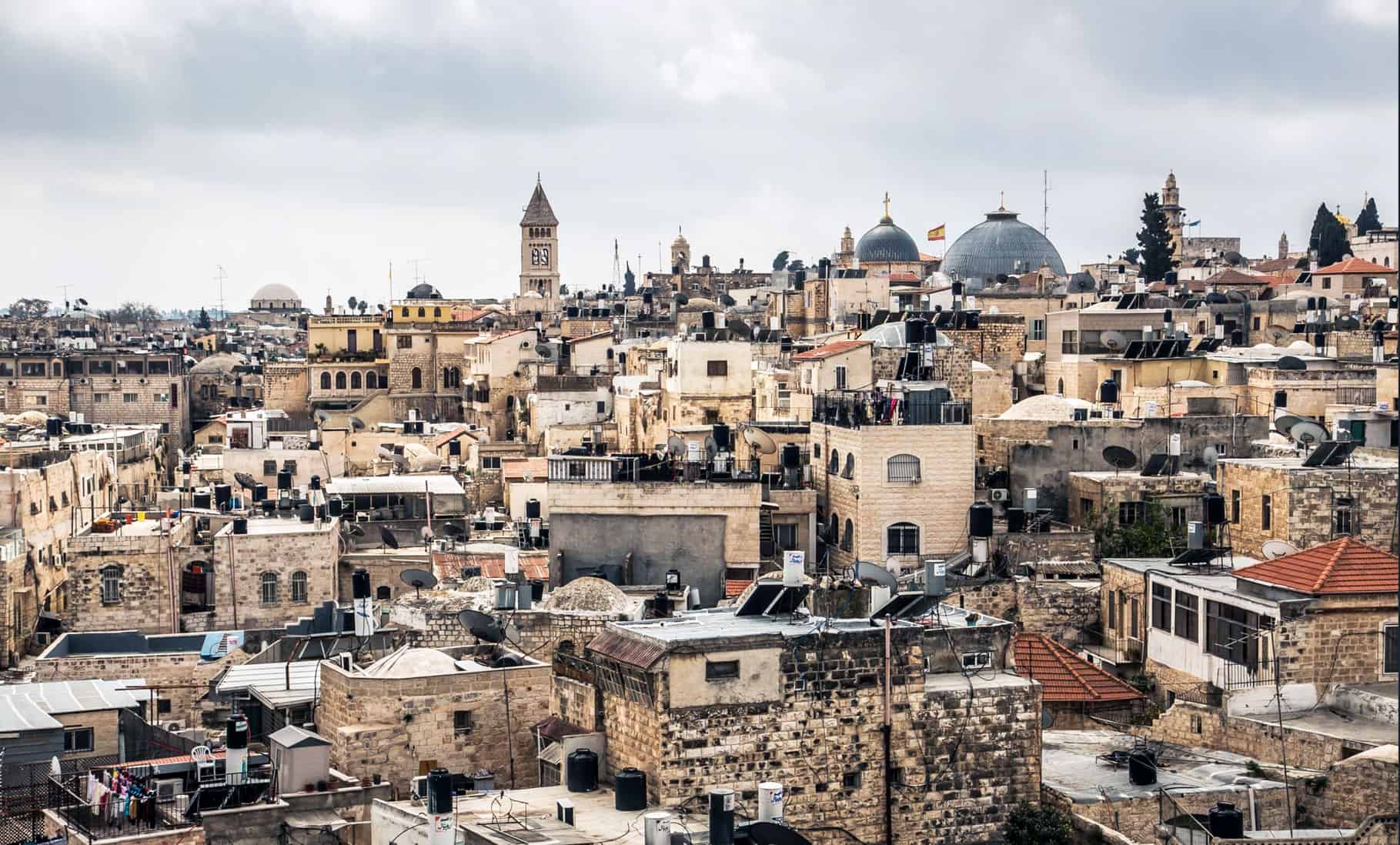Jerusalem city skyline in the daytime